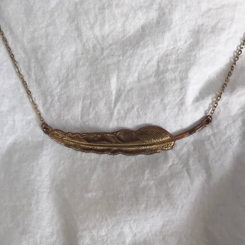 Feather necklace